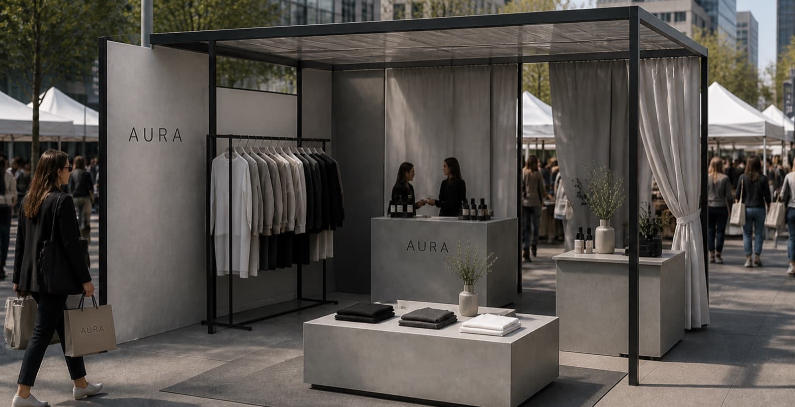 Pop-up stall